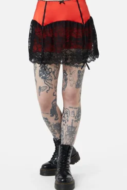 Women Dangerfield Skirts & Skorts*Boudoir Satin Lace Skort