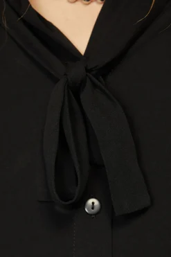 Men Black Friday Shirts & Tees*Bow Front Ls Shirt