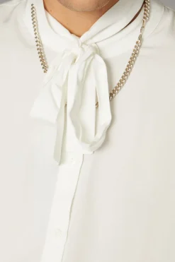 Men Black Friday Shirts & Tees*Bow Front Ls Shirt