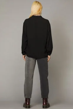 Men Black Friday Shirts & Tees*Bow Front Ls Shirt