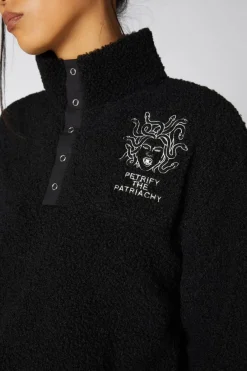 Women Dangerfield Knitwear & Cardis*Boxy Fleece Medusa Sweater