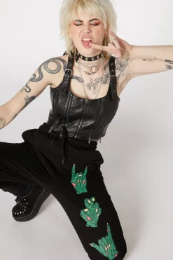 Women Dangerfield Pants & Jumpsuits*Brainz Print Track Pant