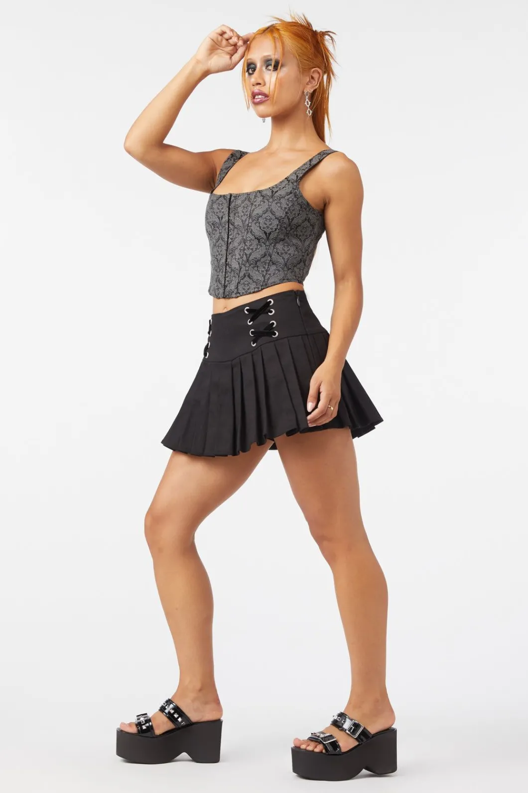 Women Dangerfield Corsets & Harnesses*Brocade Dita Lace Up Corset