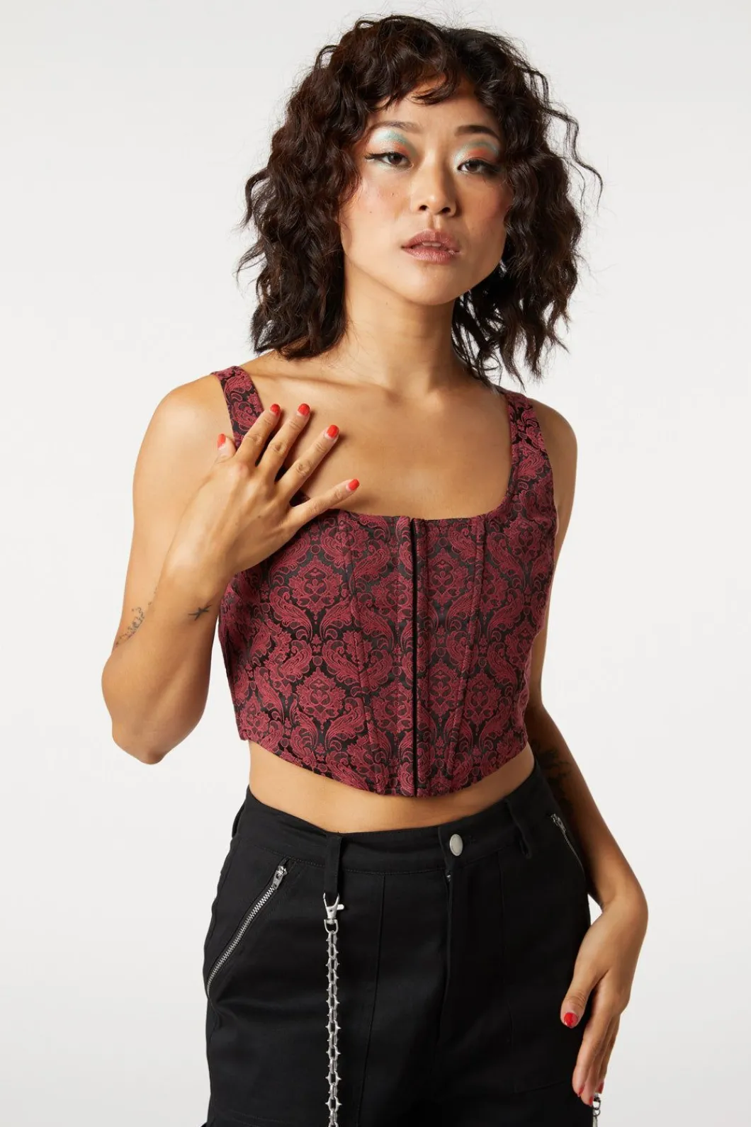 Women Dangerfield Corsets & Harnesses*Brocade Dita Lace Up Corset