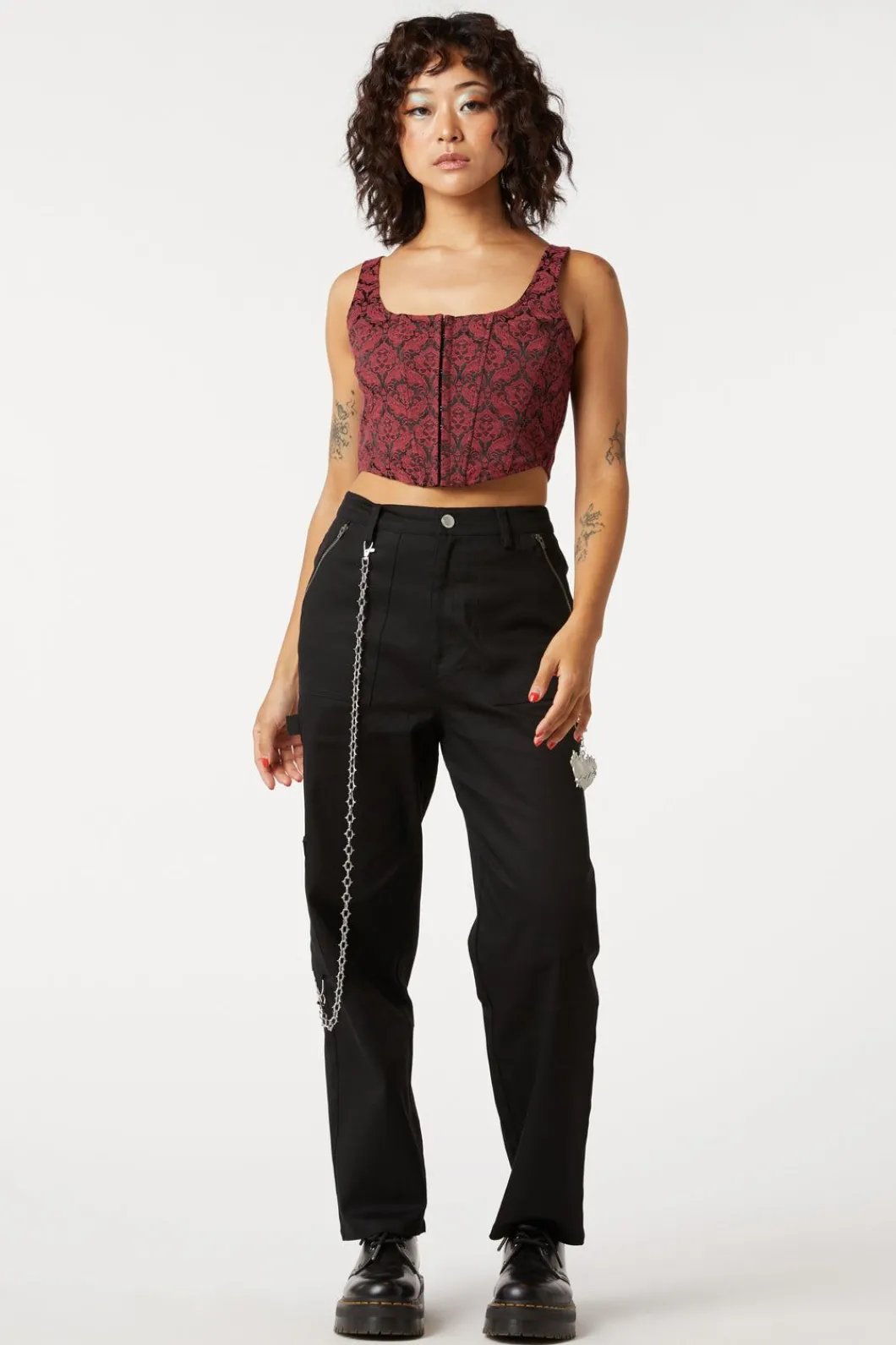 Women Dangerfield Corsets & Harnesses*Brocade Dita Lace Up Corset