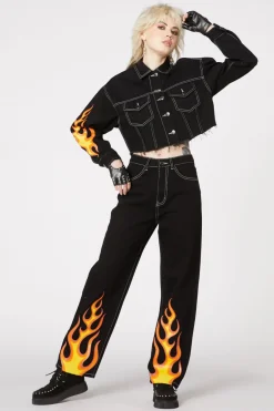 Women Dangerfield Pants & Jumpsuits*Burn Baby Denim Jeans
