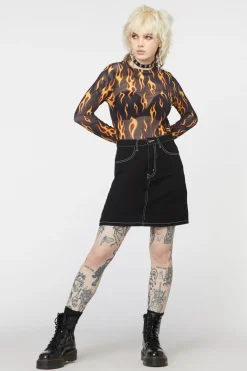 Women Dangerfield Skirts & Skorts*Burn Baby Denim Mini Skirt
