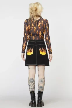 Women Dangerfield Skirts & Skorts*Burn Baby Denim Mini Skirt