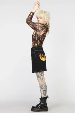 Women Dangerfield Skirts & Skorts*Burn Baby Denim Mini Skirt