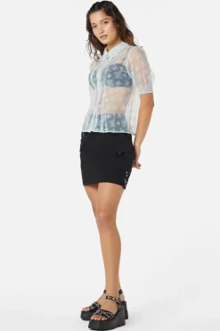 Women Dangerfield Blouses & Tops*Butterflies On The Wall Mesh Blouse