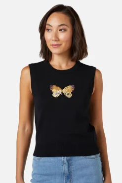 Women Princess Highway Blouses & Tops*Butterfly Emb Vest