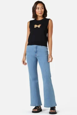 Women Princess Highway Blouses & Tops*Butterfly Emb Vest