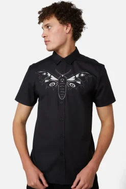 Men Dangerfield Shirts & Tees*Butterfly Front Placement Shirt