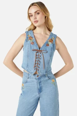 Women Princess Highway Blouses & Tops*Cami Emb Vest