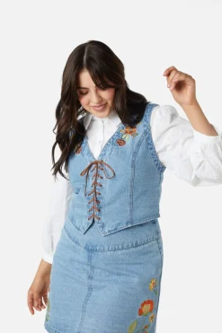 Women Princess Highway Blouses & Tops*Cami Emb Vest