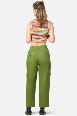 Women Dangerfield Pants & Jumpsuits*Cargo Drill Zipper Pants