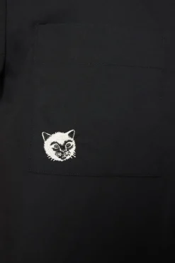 Men Dangerfield Shirts & Tees*Cat Embroidery Ss Shirt