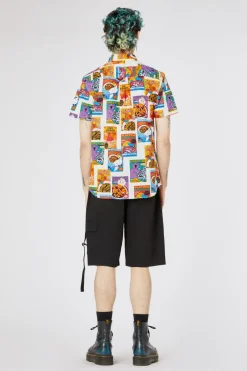 Men Dangerfield Shirts & Tees*Cereal Print Cotton Ss Shirt