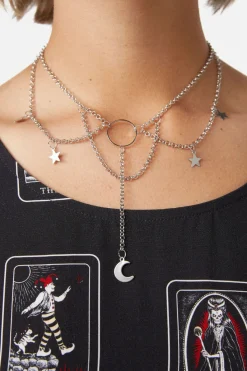 Accessories Dangerfield Jewellery*Chain Moon U0026 Star Choker