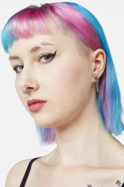 Accessories Black Friday Jewellery*Chained Skull Earrings