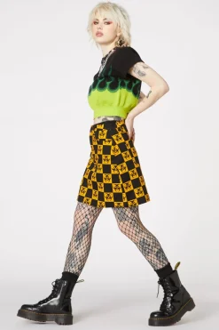Women Dangerfield Skirts & Skorts*Check Biohazard Mini Skirt
