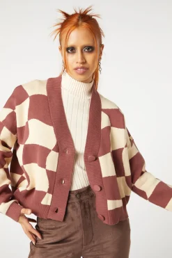 Women Dangerfield Knitwear & Cardis*Check It Cardigan