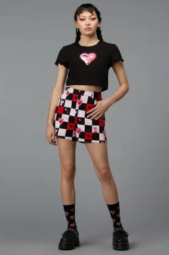 Women Black Friday Skirts & Skorts*Check It Goth Short