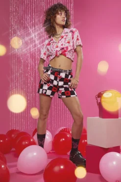 Women Black Friday Skirts & Skorts*Check It Goth Short