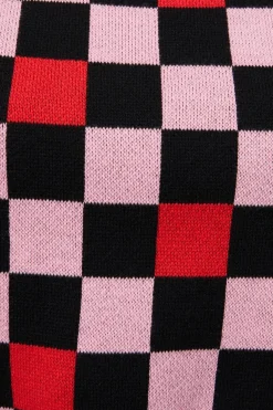 Women Black Friday Knitwear & Cardis*Checker Knit Vest