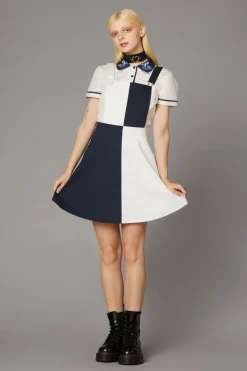 Women Black Friday Dresses & Pinafores*Checkerboard Detail Pinafore
