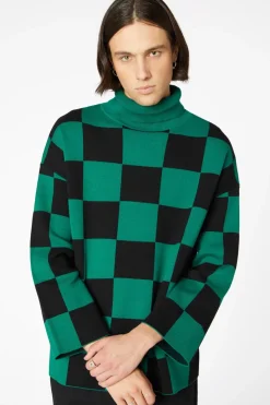 Men Dangerfield Jumpers & Knits*Checkerboard Oversize Knit