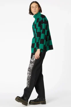 Men Dangerfield Jumpers & Knits*Checkerboard Oversize Knit