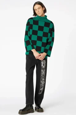 Men Dangerfield Jumpers & Knits*Checkerboard Oversize Knit