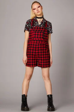 Women Black Friday Dresses & Pinafores*Checkmate Goth Overall