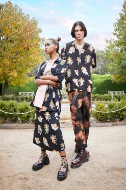 Men Dangerfield Shirts & Tees*Cherub Viscose Print Shirt