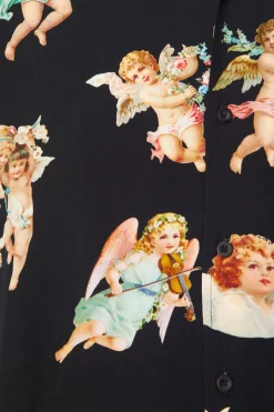 Men Dangerfield Shirts & Tees*Cherub Viscose Print Shirt