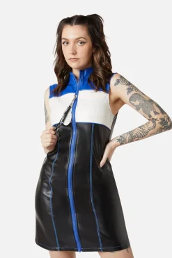 Women Dangerfield Dresses & Pinafores*Chunky Zip Pu Dress