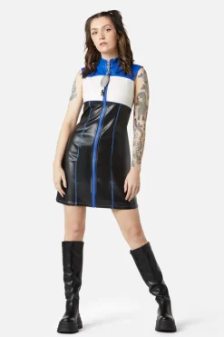 Women Dangerfield Dresses & Pinafores*Chunky Zip Pu Dress