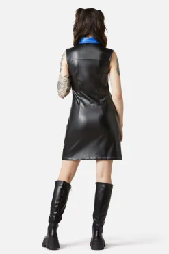 Women Dangerfield Dresses & Pinafores*Chunky Zip Pu Dress