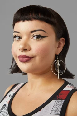 Accessories Black Friday Jewellery*Circle Sword Earrings