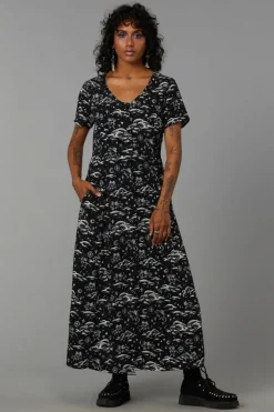 Women Black Friday Dresses & Pinafores*Cloudy Nights Goth Dress