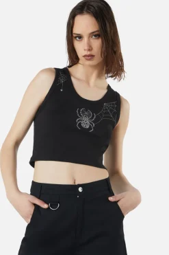 Women Dangerfield Blouses & Tops*Cobweb Embroidered Tank