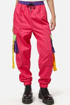 Women Dangerfield Pants & Jumpsuits*Colour Block Cuff Cargo