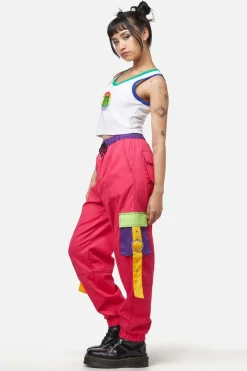 Women Dangerfield Pants & Jumpsuits*Colour Block Cuff Cargo
