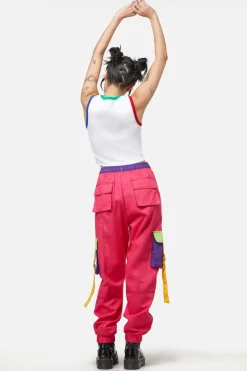 Women Dangerfield Pants & Jumpsuits*Colour Block Cuff Cargo