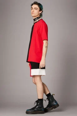 Men Black Friday Shirts & Tees*Colour Block Grunge Tee