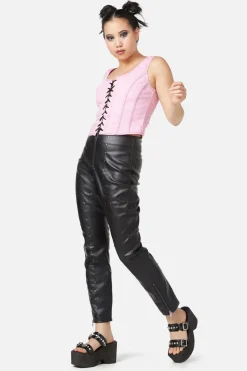 Women Black Friday Corsets & Harnesses*Contrast Grunge Corset Top