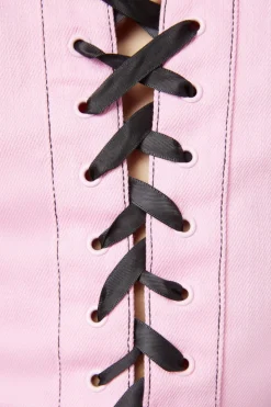 Women Black Friday Corsets & Harnesses*Contrast Grunge Corset Top