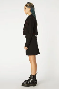 Women Black Friday Jackets & Coats*Contrast Stitch Goth Jacket