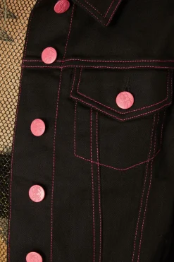 Women Black Friday Jackets & Coats*Contrast Stitch Goth Jacket